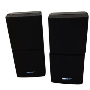 Speakers Bose Black Good Acoustimass Double Cube Pair with Cables